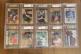 Lot Of 10 BGS Graded Baseball Cards 6, 7.5, 8, 9, 9.5 Grades Clemens Thomas Ryan - $100.00