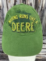Youth Green Farmer Tractor Adjustable Hat - Nothing Runs Like A John Deere - $12.59