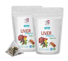 liver tea organic for fatty liver - LIVER CLEANSE DETOX  - energy tea packets 2P - $33.26