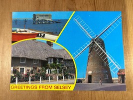Vintage Postcard, Lifeboat Station, Sessions Cottage, Windmmill, Selsey, England - £3.79 GBP