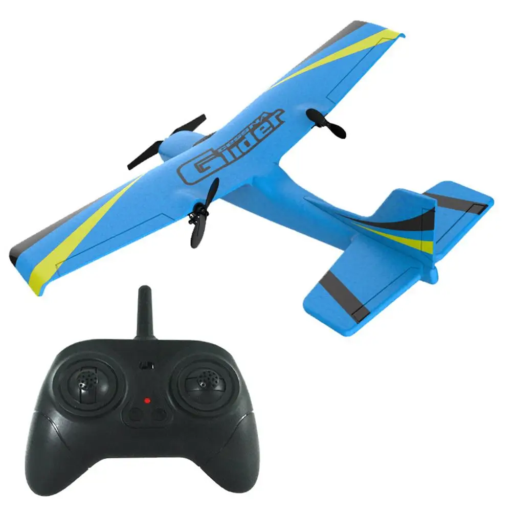 2.4G 2CH Remote Control Plane EPP Foam Glider Airplane Gyro Wingspan Kids Robot - £31.69 GBP