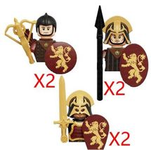 Medieval Anime Science Fiction Solider Figures 6pcs Weapons Knight Legio... - $9.88