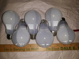 21FF66 Set Of 6 Cree Led Light Bulbs: 5000K, 815L, 9.8W, 120VAC, 60 Watt Eq, Vgc - $27.97