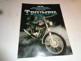 1978 Triumph Tiger Bonneville Original Sales Brochure - $330.40 MXN
