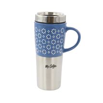 Mr. Coffee Travertine 16 Ounce Stoneware and Stainless Steel Travel Mug ... - $42.62