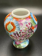 Chinese Handpainted Porcelain vase Floral - $45.07