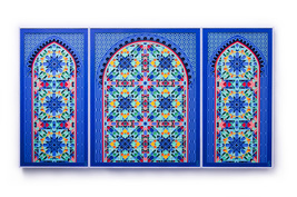 Laser Cut 3D Paper Sculpture Moroccan Art Sacred Geometry Labyrinth Wall Decor - £698.56 GBP