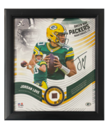 Jordan Love Packers Framed 15&quot; x 17&quot; Game Used Football Collage LE 1/50 - £212.74 GBP