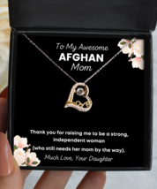 Afghan Mom Necklace Gifts - To My Awesome Mom - Love Pendant Jewelry Mother&#39;s  - £39.27 GBP