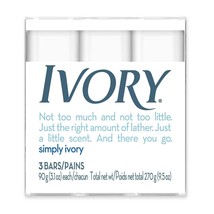 Ivory Soap Personal Bar 3 X 3.1 Ounce Bars (Value Pack Of 4) - £23.17 GBP