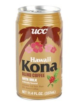 UCC Hawaii Kona Blend Coffee Drink With Milk 11.4 Oz Can (Pack Of 8 Cans) - £53.51 GBP