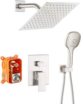 Pop Shower System Complete Wall Mounted 8 Inch Shower Head And Handle Set With - $168.94