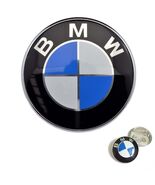 New BMW Hood Roundel Emblem Badge Chrome 82mm 2 PINS - $39.95