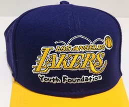 Los Angeles Lakers Adult ‘Youth Foundation’ Adjustable Snapback Cap Purple/Gold - £26.57 GBP