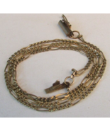 14k Yellow Gold 14&quot; FIGARO Chain Necklace 1.5mm 3.1 GRAMS - £235.90 GBP