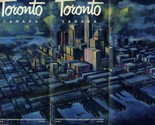 Toronto Canada Visitors Brochure 1950&#39;s Old New Day Night Winter Summer - $17.80