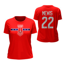 Kristie Mewis US Soccer Team FIFA World Cup Women&#39;s Red T-Shirt - $29.99+