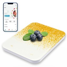 Digital Food Scale With Tare Function - Bluetooth Kitchen Scale, Golden ... - £32.20 GBP