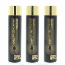Sebastian Dark Oil Lightweight Shampoo 8.4 oz- PACK OF 3 - £28.67 GBP