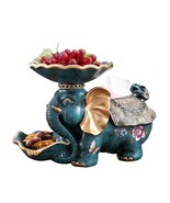 Luxury Elephant Tissue Box Organizer, Green Bronze Resin Desktop Decor, ... - €256,96 EUR