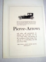 1918 Automobile Ad Pierce-Arrow Motor Car Co., Buffalo, N. Y. - $7.99