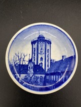 Royal Copenhagen mini plate 8-2010 &quot;Rundetarn&quot; hand painted porcelain VTG 1969 - £8.06 GBP