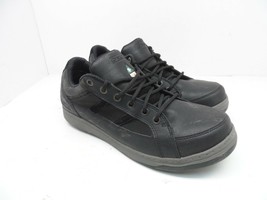 DAKOTA Men&#39;s Street Sport Steel Toe Steel Plate Lace-Up Shoes Black Size 8M - £22.41 GBP