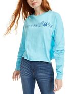 Disney Juniors&#39; Women&#39;s Frozen Graphic T-Shirt Blue Size Extra Large - $276.52 MXN
