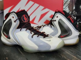 Nike Lil Penny Posite White/Red Basketball Shoes 630999-100 Men 8.5 - $74.80