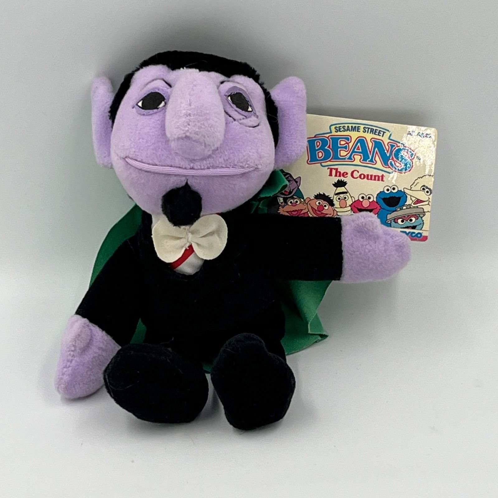 Sesame Street Beans The Count Plush 30 Year Anniversary Tyco 1997 NWT - $19.99