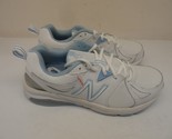 New Balance Women&#39;s 857 V2 Lace Up Cross Training Shoe White/Blue Size 1... - $78.37