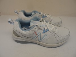 New Balance Women&#39;s 857 V2 Lace Up Cross Training Shoe White/Blue Size 11 2E - £62.29 GBP