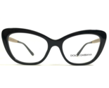Dolce &amp; Gabbana Eyeglasses Frames DG3275-B 501 Black Gold Crystals 52-17... - $111.98