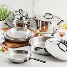 Kitchenaid Cookware Pots And Pans Set Stainless Steel Induction Cooking 11PC Set - $448.99