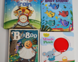 Lot of 4 Children BOARD Books: Baby Shark Night Train B is for Boo Mimi&#39;... - $9.99