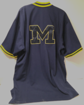 Michigan Wolverines Vintage Ncaa 90s Blue Big Ten Rn # 56323 Shooting Warmup Xl - £33.98 GBP