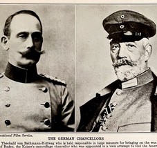 German Chancellors Hollweg Maximilian 1919 WW1 World War 1 Military Prin... - $570.99 MXN