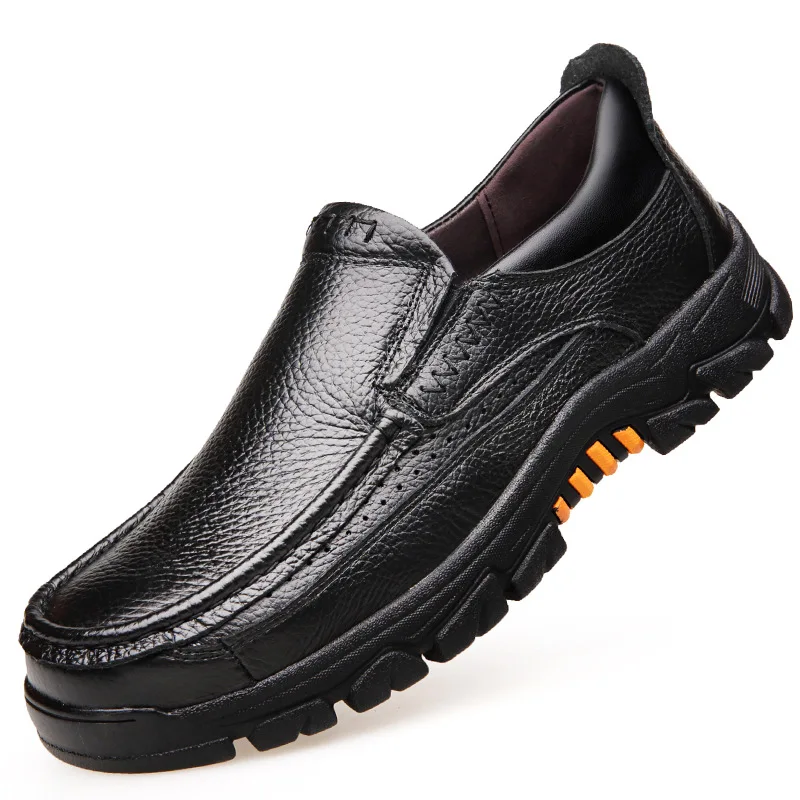 Spring Autumn Winter Platform Loafers Shoes Men Business Casual Leather Shoes Ma - £43.66 GBP