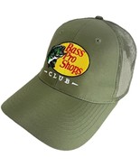 Bass Pro Shop Club Baseball Hat Cap Mesh Snapback Olive Green - $34.99