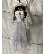 Gemmy Animated Ghost Bride Hanging Head Halloween Scary Decoration Light... - $33.87