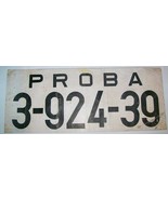 Vintage dealer temporary license plate EX Yugoslavia SR Hrvatska Croatia... - $63.00