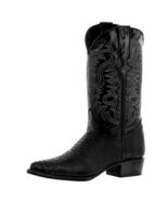 Mens Black Cowboy Boots Snake Print Leather Western Botas Vaquero Rancho... - €93,29 EUR