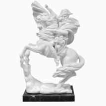 Napoleon on Horse Marble Statue Replica Reproduction - $197.01