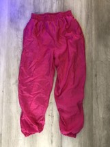 Vintage Neon Pink Track pants Windbreaker Pants Adult Size M - £22.94 GBP