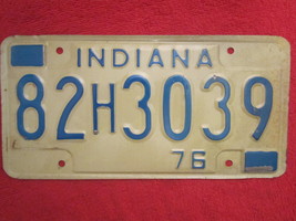 (Choice) LICENSE PLATE Car Tag 1976 INDIANA 82H3039 40 41 59 60 61 62 etc [Z217] - £4.46 GBP