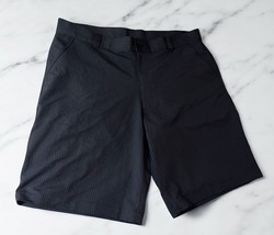 Under Armour Shorts Mens 40 Black Striped Golf Performance Sports Athlei... - $19.79