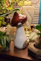 VTG Ceramic Mushroom Figurine Garden Statue Fungus Fungi Toadstool Cottagecore  - £30.57 GBP