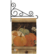 October Pumpkins Burlap - Impressions Decorative Metal Fansy Wall Bracket Garden - £26.72 GBP