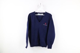 Vtg 70s Lyle &amp; Scott Womens 40 Thrashed Lambswool Knit Queen Elizabeth 2... - $29.65