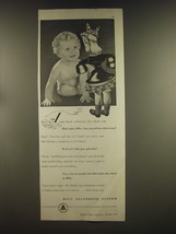 1939 Bell Telephone System Ad - I just heard something nice about you - $18.49